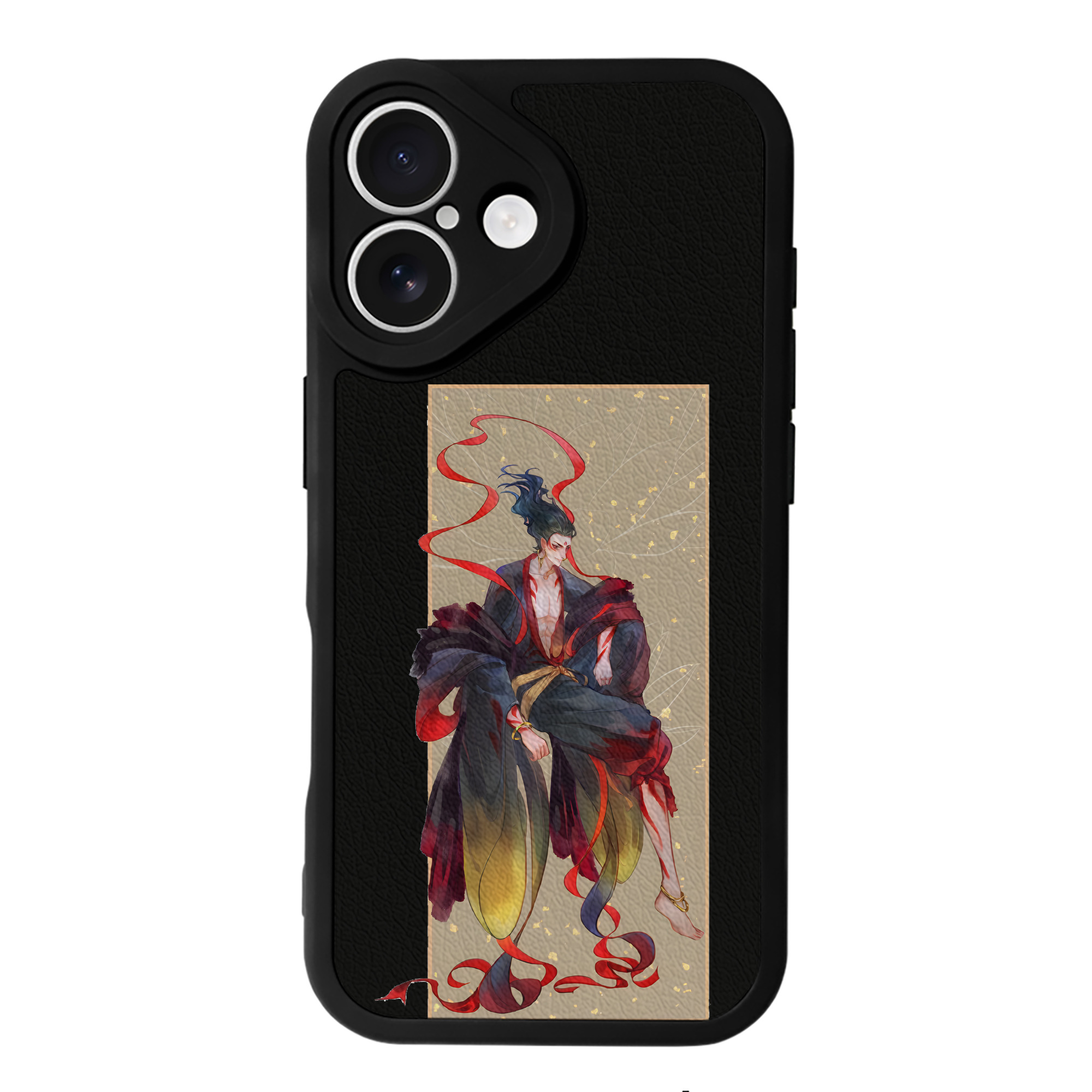 （画像用） Ne Zha 2 ナタ 魔童の大暴れ 【iPhone 16シリーズ対応】シリコンスマホケース（レザー調） 材質：シリコン